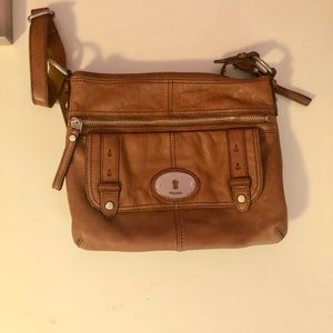 Fossil leather crossbody bag